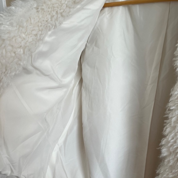 Zara white fur jacket lined M - Picture 7 of 9